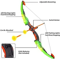 Smart Archery Bow and Arrow Toy Archery Set with 2 LED Light 3 Suction Cup Arrow for Kids Learning Toy for 5+ Year Old Boys  Girls-thumb1