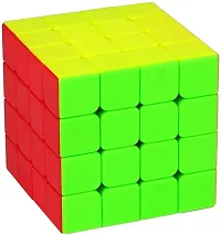 4x4x4 Rubics Cube High Stability Stickerless Speed Cube Puzzle Toy for Kids  Adults-thumb1