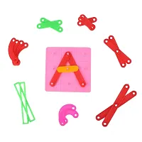 Puzzle Toys For Kids 3+ Years Wooden Alphabets Construction Puzzle Toys For Kids 3 To 5 Years | 28 Piece Wooden Puzzles Board | Great Tool For Teaching Letters, Numbers  Common Shapes-thumb1