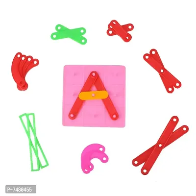 Puzzle Toys For Kids 3+ Years Wooden Alphabets Construction Puzzle Toys For Kids 3 To 5 Years | 28 Piece Wooden Puzzles Board | Great Tool For Teaching Letters, Numbers  Common Shapes-thumb2