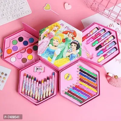 46 Pcs Drawing Set for Kids Art Set With Color Box Pencil Colors Crayons Colors Water Color Sketch Pens Set For Kids-thumb4