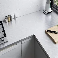 Kitchen Wallpaper Oil Proof  Waterproof, Self-Adhesive Wall Sticker for Kitchen - Heat Resistant Aluminium Backsplash Wallpaper for Walls Cabinets  Drawers (60 * 200 cm)-thumb1