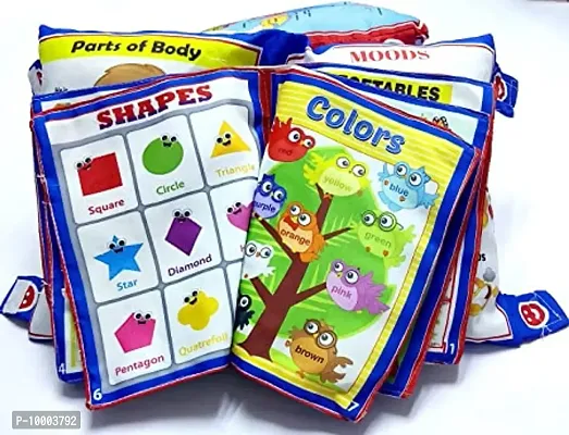 Soft Velvet Learning Cushion Hindi  English Educational Book with Numbers, Animals, Alphabet, Vehicles, Vegetables, Fruits Playbook for Kids Pillow-thumb4