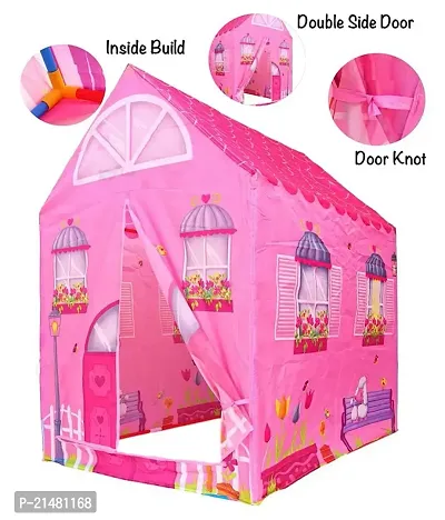 Tent House for Kids 5 Years and Above Water Repellent Extremely Light Weight Big Size Play House for Girls and Boys, Multicolor-thumb0