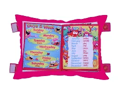 Kid's Learning Cotton Pillow Cum Book with English and Hindi Alphabets, Numbers, Animals Names Learning for Kids Velvet Cushion Book-thumb4