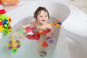Plastic Baby Bath Chu Chu Colorful Animal Shape Toy (Multicolor, Multi Design) - Set of 12 Pieces-thumb2
