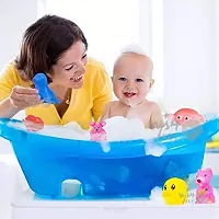 12 Pcs New Born Baby Chu Chu Bath Toys With BPA Free Non-Toxic Bath Toy-thumb1