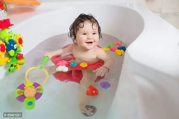 12 Piece Toddler Baby Bathtub Bathing chu chu Squeeze Bath Toys, Animal Shape- Multi Color-thumb5