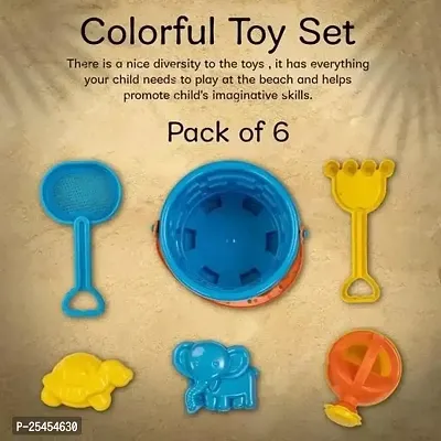 Bright  Colorful Sand Molding Set | Beach Set Toys For Kids [Non-Toxic Plastic]-thumb4