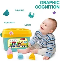 Baby's First Building ABCD Alphabets Shape Sorting Blocks Game (Multicolor)-thumb1