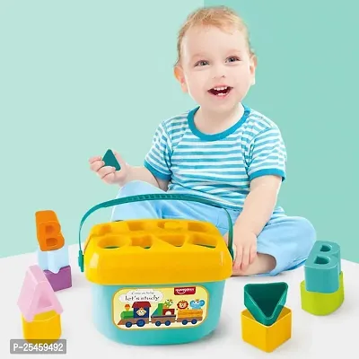 Baby and Toddler Plastic First Block Shape, Sorter, Colors, ABCD Shape, Toys for 1 Year Old-thumb5