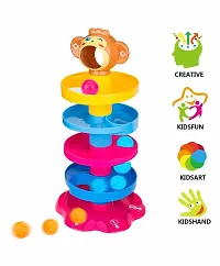 5 Layer Ball Drop and Roll Swirling Tower for Baby and Toddlers - Educational Toy for Kids - Color As Per Stock-thumb3