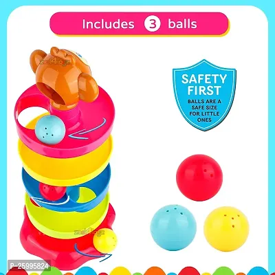 Ramp Roll Ball Tower for Toddlers | Ball Drop and Roll Swirling Tower | Educational Brain Development Activity  Learning Monkey Toys | Best Gift for Children(5 Layer). 1-5 Years Kids!-thumb4