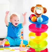 A Roll Ball Toy with 7 Layer Ball Drop Tower Run with Roll Swirling Ramps for Baby and Toddler Educational Development Toy Set-thumb2