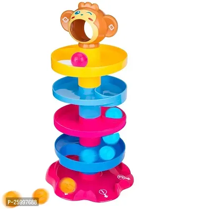 Rolling Ball Drop  Roll Swirling Tower for Baby and Toddlers - Educational Toy for Kids - Multi Color-thumb4