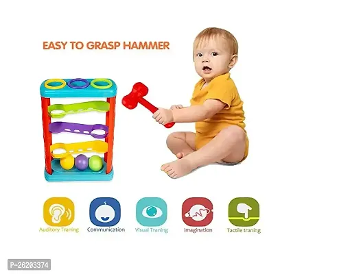 Hammer Knock Ball for Babies and Toddlers - Pound and See The Balls roll Down The ramps for Infants Kids Boys Girls-thumb3