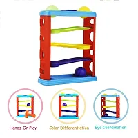 Non Toxic Hammer Knock Ball for Babies and Toddlers - Pound and See The Balls roll Down The ramps for Infants (Multicolour)-thumb2