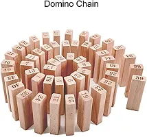 Wooden Stacking Toy for Kids Toy Blocks  Tumbling Tower with Dice Games for Kids Learning Toy ndash; (Multicolor;54 Pcs)-thumb1