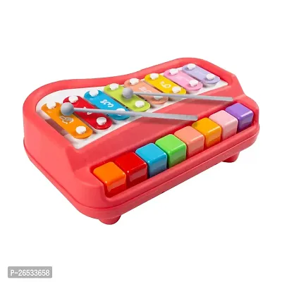 2 in 1 Baby Piano Xylophone Toy for Toddlers 1-3 Years Old, 8 Multicolored Key, Keyboard Xylophone Piano, Musical Learning Instruments Toy for Kids(Girls  Boys)-thumb0