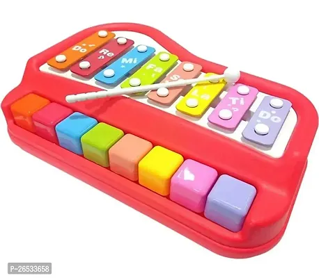 2 in 1 Baby Piano Xylophone Toy for Toddlers 1-3 Years Old, 8 Multicolored Key, Keyboard Xylophone Piano, Musical Learning Instruments Toy for Kids(Girls  Boys)-thumb4