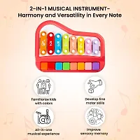 2 in 1 Baby Piano Xylophone Toy for Toddlers 1-3 Years Old, 8 Multicolored Key, Keyboard Xylophone Piano, Musical Learning Instruments Toy for Kids(Girls  Boys)-thumb4