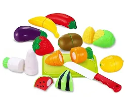 Kids Mandi Fruits Play Set Toys | Realistic Sliceable Cutting Fruit Toy | Pretend Role Playset-thumb2