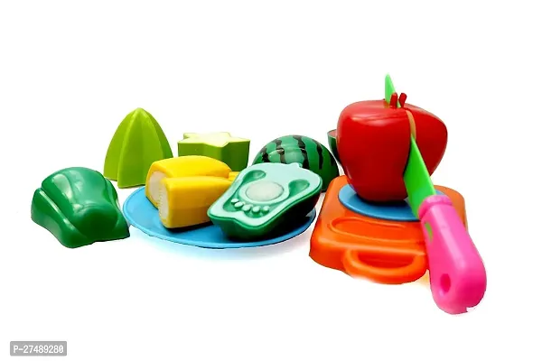 Sliceable Cutting Fruit Vegetable Toys with Chopping Board-thumb3