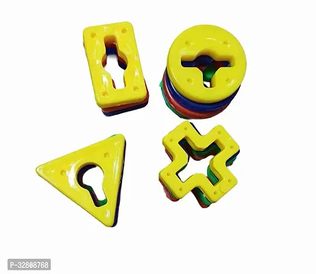 Puzzle 4 Angles Geometric Shaped Blocks Building Puzzle Toy,-thumb0