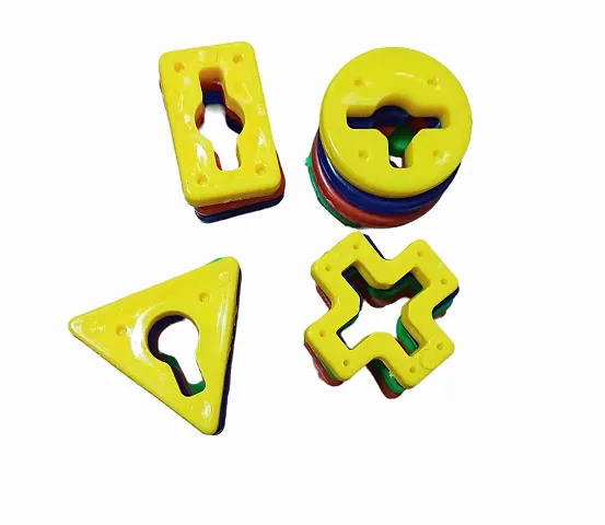 Puzzle 4 Angles Geometric Shaped Blocks Building Puzzle Toy,