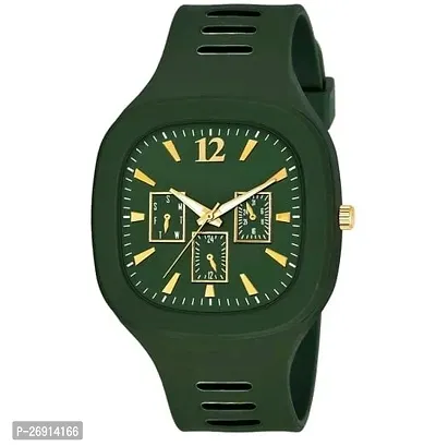 Stylish Green Analog Watch For Men-thumb0