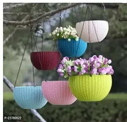 Garden Hanging Plant Container Set Home And Decor Euro Hanging Grill Pack 6 With Chain