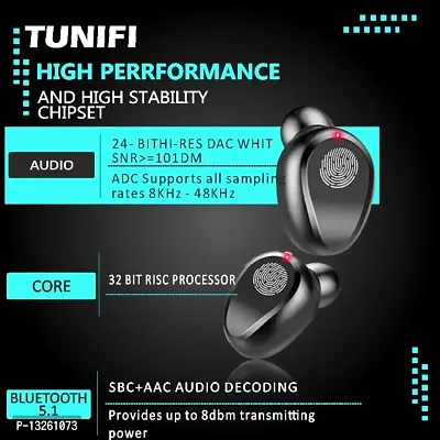 Tunifi Earbuds F9 TWS With Power Bank upto 40 Hours playback Wireless Bluetooth Headphones Airpods ipod buds bluetooth Headset