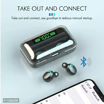 boAt Earbuds BTH F9 TWS With Power Bank upto 40 Hours playback Wireless Bluetooth Headphones Airpods ipod buds bluetooth Headset-thumb0