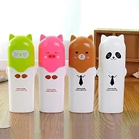 Varkaus Cute Animal Design Travel Washing Supplier Toothbrush Toothpaste Cup Tube Storage Bottle Boxes Holder-thumb3