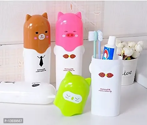 Varkaus Cute Animal Design Travel Washing Supplier Toothbrush Toothpaste Cup Tube Storage Bottle Boxes Holder-thumb2