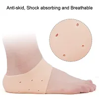 Varkaus Silicone Anti Heel Socks for Swelling | Pain Relief | Foot Care | Moisturizing Heel Pads | Ankle Support Care Protector For Men's  Women's-thumb3