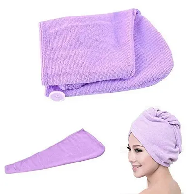 MORADO Quick Turban Hair Drying Absorbent Microfiber TowelDry Shower  CapBathrobe HatMagic Hair Wrap for Women Pack of 1 Pink  JioMart