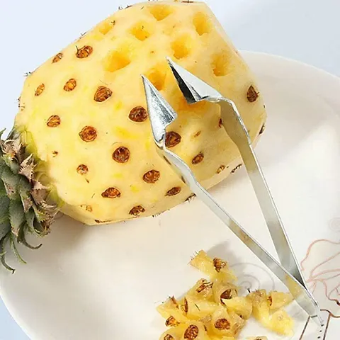 Corking v Shape Seed Remover Cutting Clip Pineapple core Remover ,Stainless Steel Eye Removal toolr