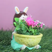 GREEN BASKET GIRL POT-thumb1