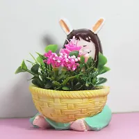 GREEN BASKET GIRL POT-thumb2