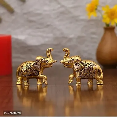 ELEPHANT PAIR GOLD-thumb0