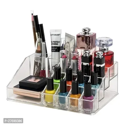 16 Grids Clear Lipstick and Nail Paint Stand Holder 16 Compartment Cosmetic Makeup Acrylic Lipstick Storage Box Lip Gloss Nail Polish...-thumb0