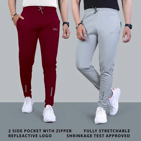 Best Selling Cotton Spandex Regular Track Pants For Men 