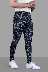 Stylish Multicoloured Cotton Spandex Printed Regular Track Pants For Men Pack Of 2-thumb3