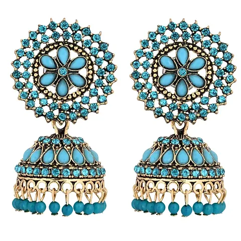 Shritesh Plated Kundan Studded Meenakari Jhumka Earrings Brass Jhumki Earring Pearl Brass Jhumki Earring Color