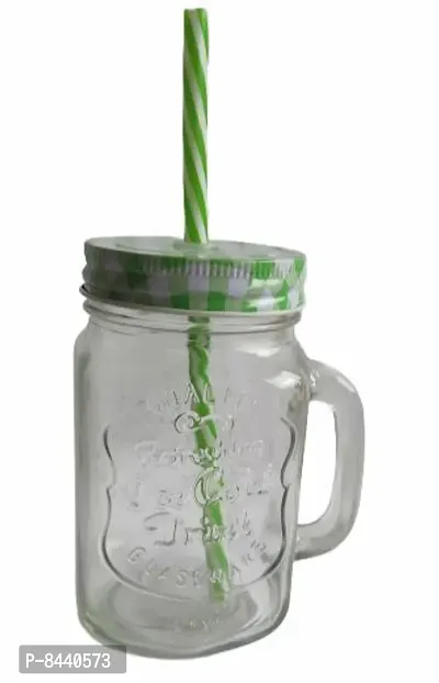 Masor Jar With Straw (Random Color)