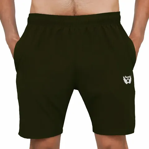 Stylish Solid Polycotton Shorts For Men