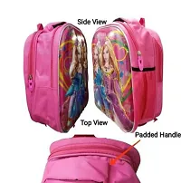 Kshyam 3D Barbie Girls Barbie Dolls Pink Princess Kids School Bag Soft Plush Backpacks Cartoon Boys Girls Baby Kids School/Nursery/Picnic/Carry/Travelling Bag - 2 To 5 Year Age To Keep Water Bottle Lunch Box Stationary Gift Items (Small Size Upto 5 Years)-thumb1