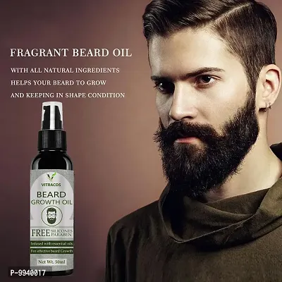 VitraCos Beard and Hair Growth Oil  50 ml  Beard growth oil for men  pack of 1-thumb0