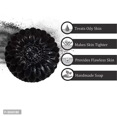 Charcoal soap for   brightening Deep cleaning skin care Beauty&nbsp; 100GM PACK OF 5-thumb2